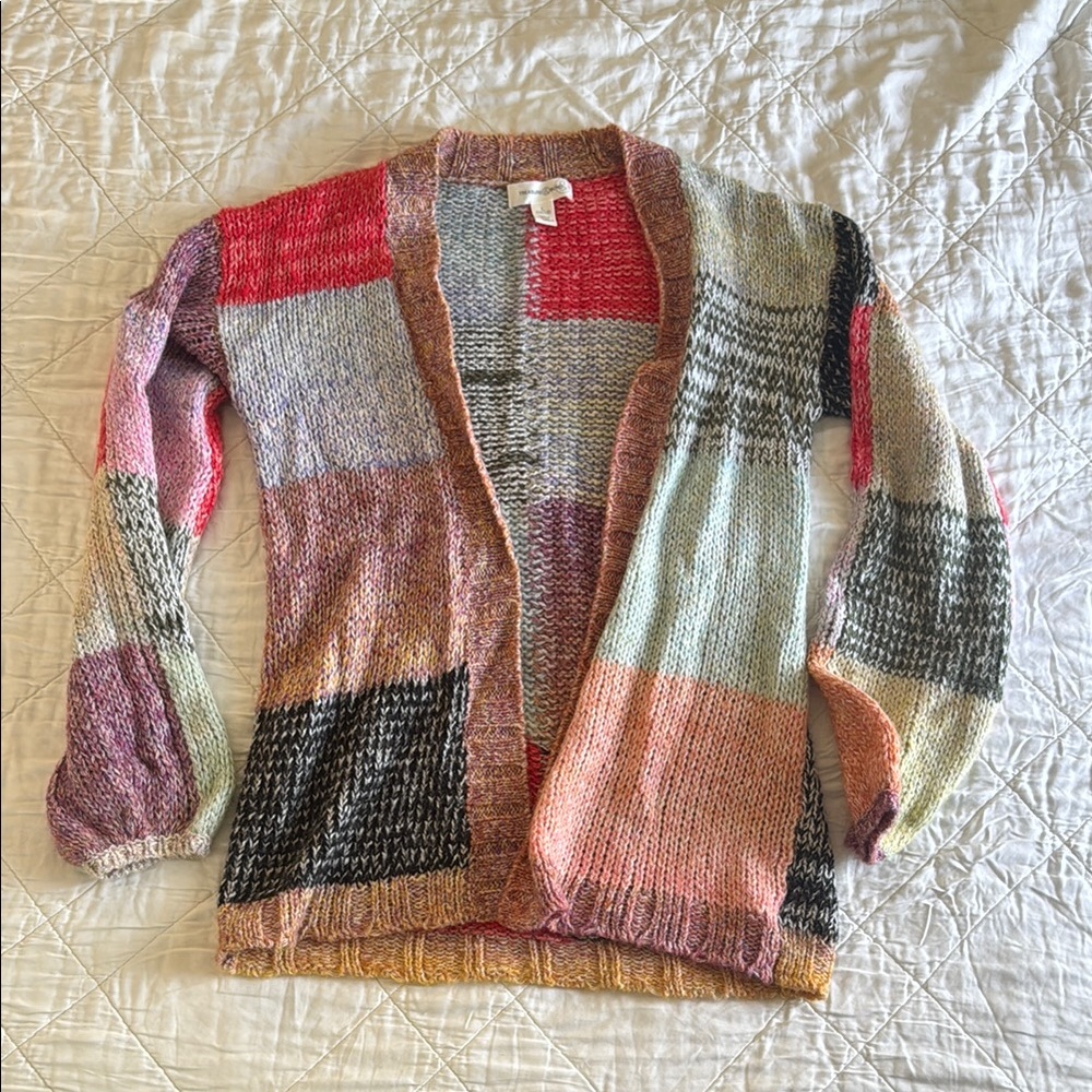 Treasure & Bond Multicolor Patchwork Kids Sweater